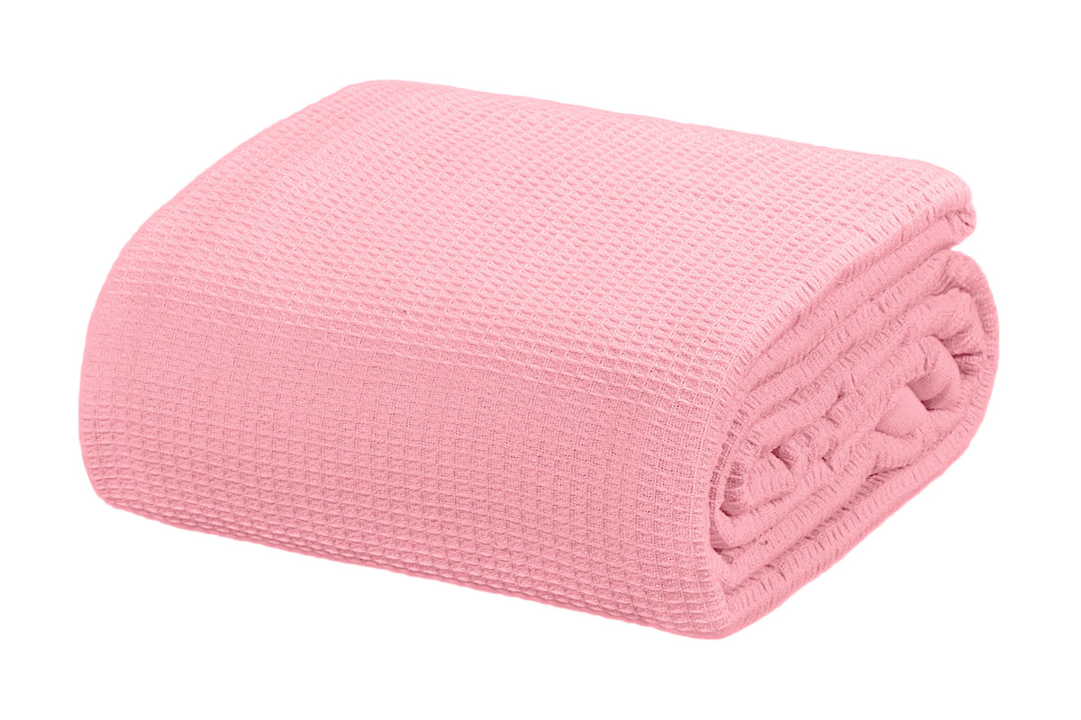 Orchid Pink Cotton Thermal Waffle Blanket King Size – Aquarius Brand