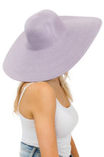 Lavender Heavy Weight Wide Brim Floppy Paper Straw Sun Hat