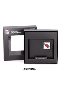 Arizona Nfl Bi-Fold Wallet Packaged In Gift Box