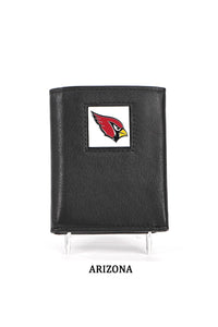 Arizona NFL Leather Tri-Fold Wallet