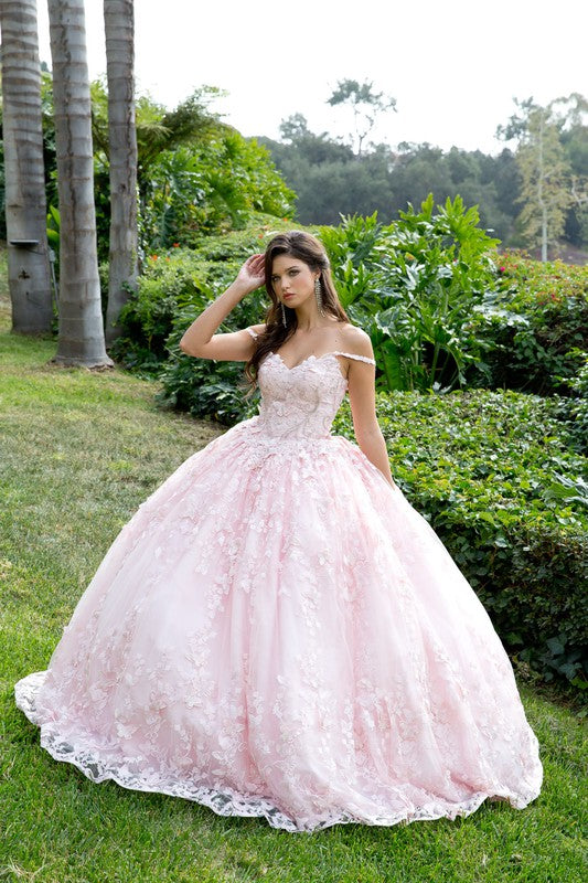 Blush Pink Ophelia Butterfly Quince Dress Aquarius Brand Blush Pink Ophelia Butterfly Quince Dress Aquarius Brand