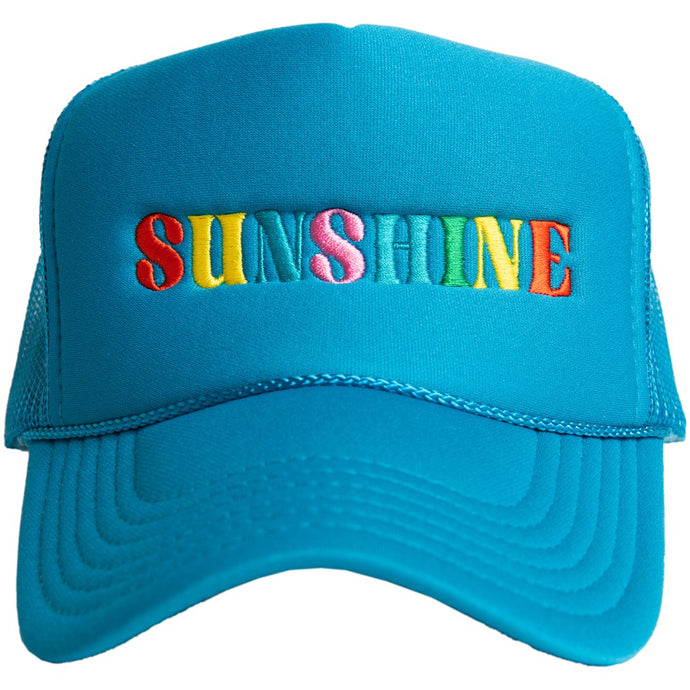 Blue Sunshine Multicolored Foam Trucker Hat