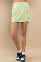 Green Mini Cargo Skirt