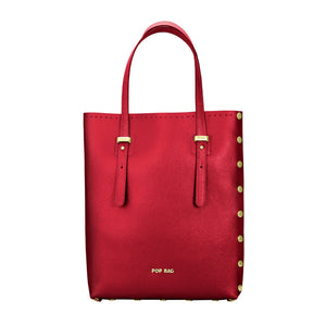 Ruby Saffiano Leather Laptop Tote Bag