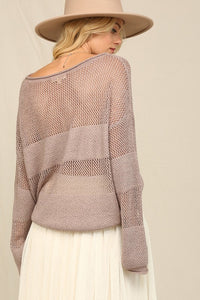 Latte A Lightweight Ease To A Mixed Stitch Sweater