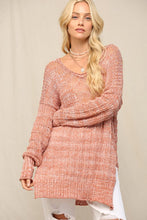 Clay Illusion V Front Pointelle Sweater