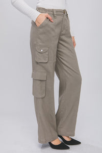 Greystone Linen Parachute Pants With Side Pockets