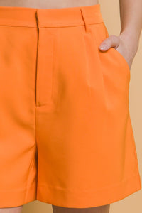 Mandarin Vertigo Blazer Shorts