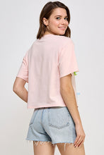 Pink Little Ribbon Detail T Shirt