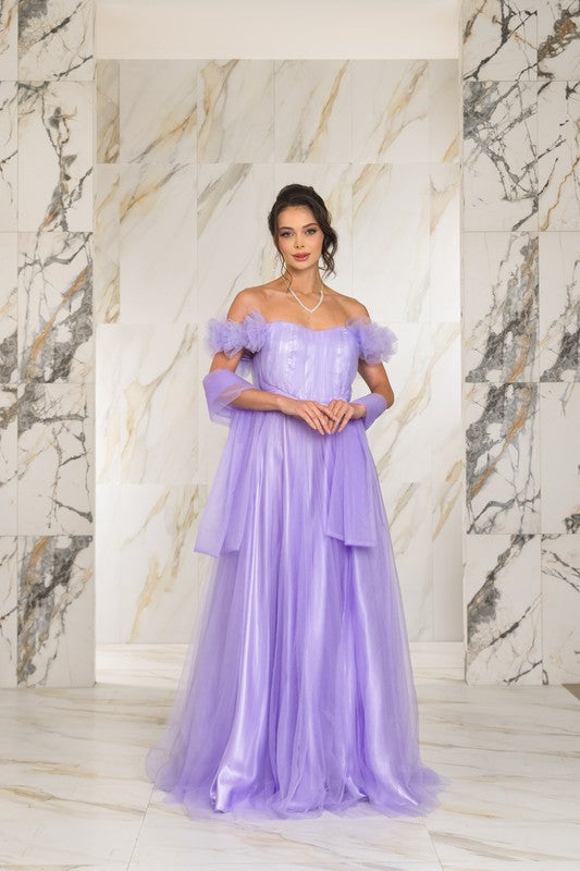 off shoulder tulle maxi dress Lavender Solid Color With Back Zipper – Aquarius Brand Select Boots Size:40 Theme: Crystal couture : 5=handle1=79