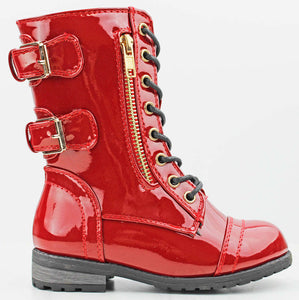 Red Little Girls Fashion Boots