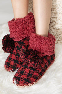 Red Buffalo Plaid Slippers