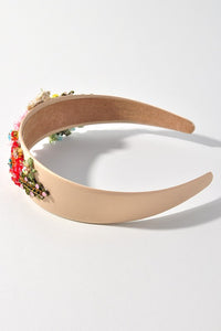 Multi-Color Floral Satin Headband