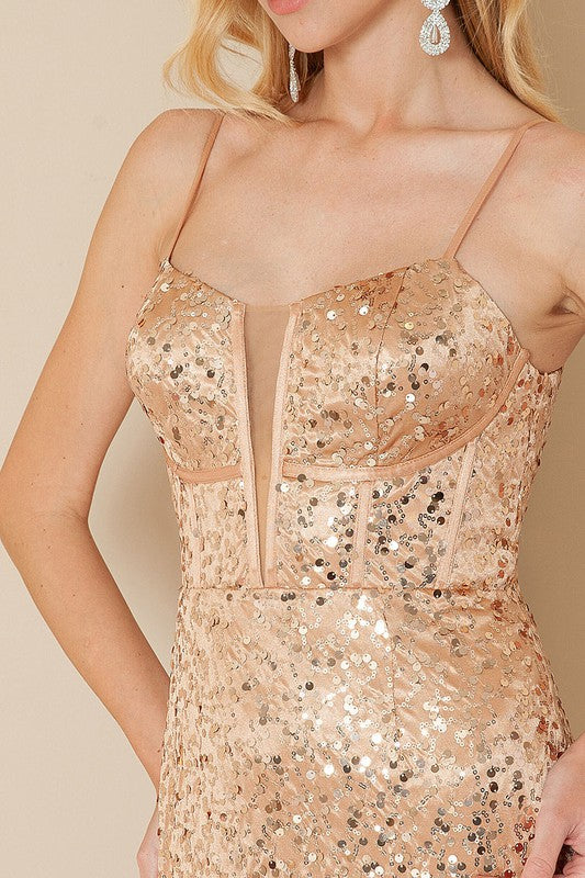 Rose Gold Sequin Gold Lace Bodycon Dress Rose Gold Sequin Maxi Dress With Lace Up Back Rose Gold Sequin Gold Lace Bodycon Dress Rose Gold Sequin Maxi Dress With Lace Up Back