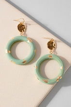 Donut Wood Hoop Earrings