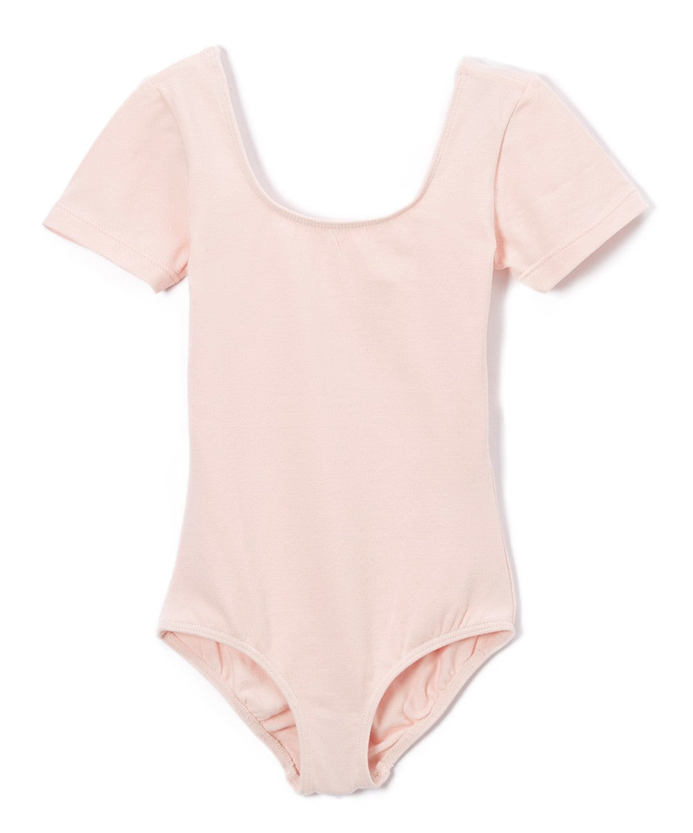 Light Pink Girls' Cap Sleeve Leotard