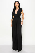 Black The Patricia Super Soft Deep V Wide-Leg Jumpsuit