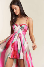 Fuchsia Combo Braided Spaghetti Strap Maxi Top With Shorts