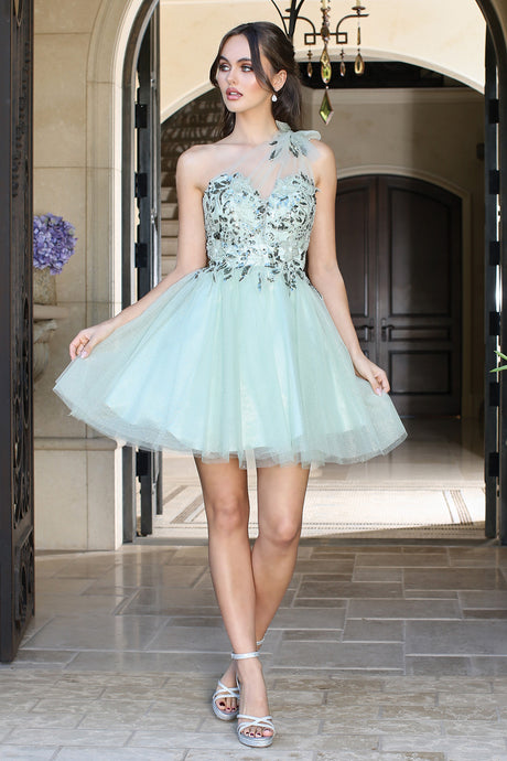 Sage Sweetheart Prom Princess Dress