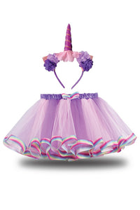 Violet Tutu Pettiskirt with Headband