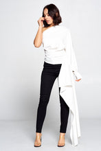 Off White Cool One Shoulder Top