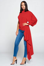 Red Cool One Shoulder Top