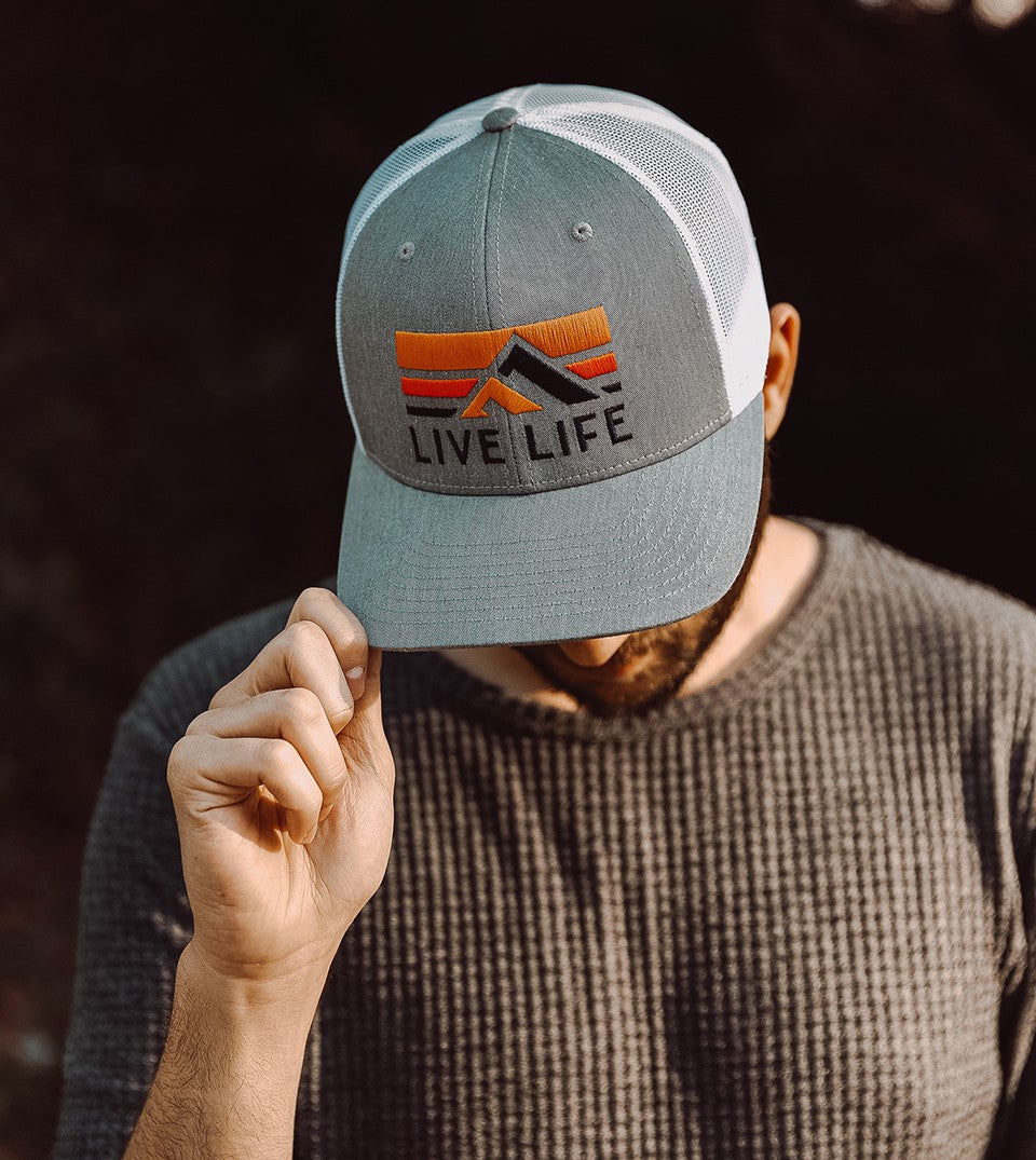 Heather Grey Retro Life Trucker