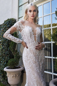 Off White Nude Giselle Wedding Gown