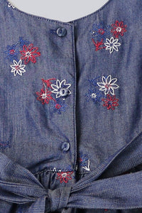 Denim Toddlers & Girls Princess Ruffles Dress