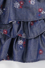 Denim Toddlers & Girls Princess Ruffles Dress