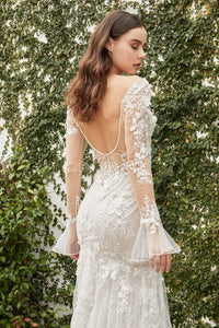 Off White Nude Giselle Wedding Gown