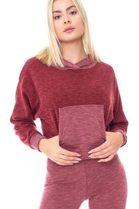 Burgundy Metallic Drawstring Waist Jumpsuit