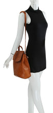 Brown Fashion Convertible Daily Backpack Shoulder Bag