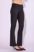 Black Wide Waistband Flared Pant