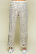 Champagne Sequin Jogger Pants
