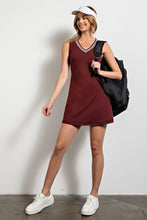 Red Merlot Butter Tennis Dress
