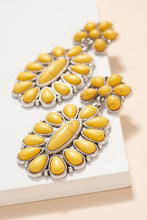 Sbyel Western Oval Turquoise Drop Earrings