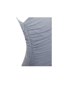Peyton Blue One Sleeve Ruched Pencil Dress