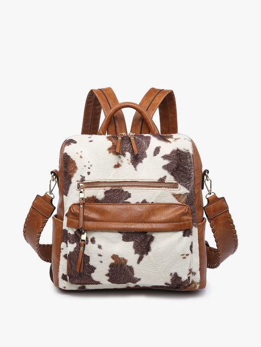 Cow Brown Amelia Backpack