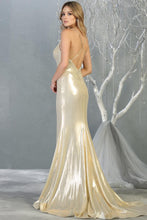 Gold Metallic long evening dress