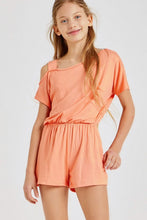 Coral One Shoulder Romper