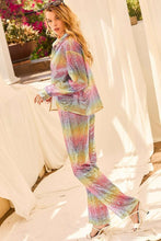 Multi Rainbow Sequin Blouse