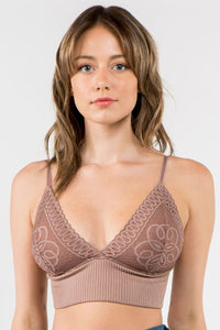 Lace Ribbed Bralette