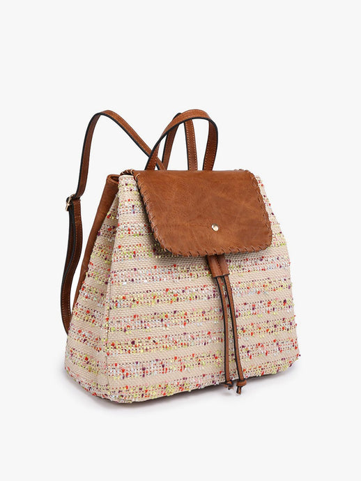 Multi-Stripe Saffron Backpack