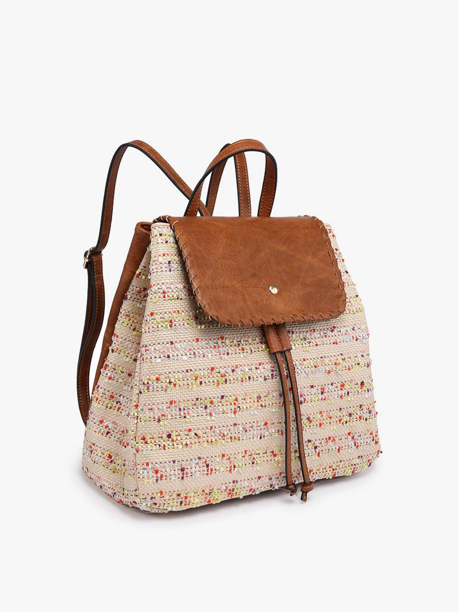 Multi-Stripe Saffron Backpack