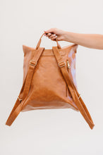 Oversized Camel Reese Trendy Convertible Backpack Shoulder Handbag