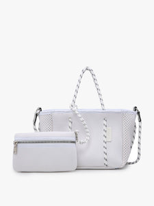 White Coralia Neoprene Crossbody