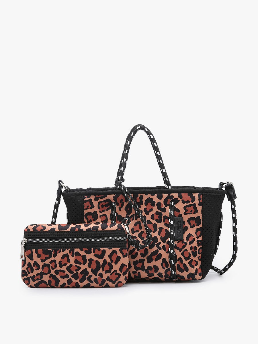 Leopard Mustard Coralia Neoprene Crossbody