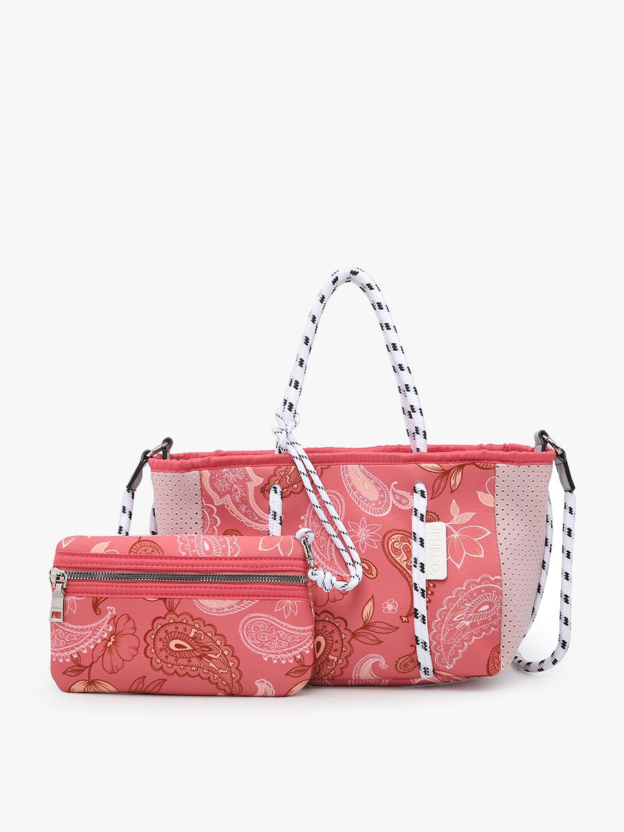 Paisley Coral Coralia Neoprene Crossbody