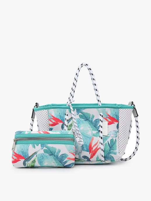 Tropical Green Coralia Neoprene Crossbody
